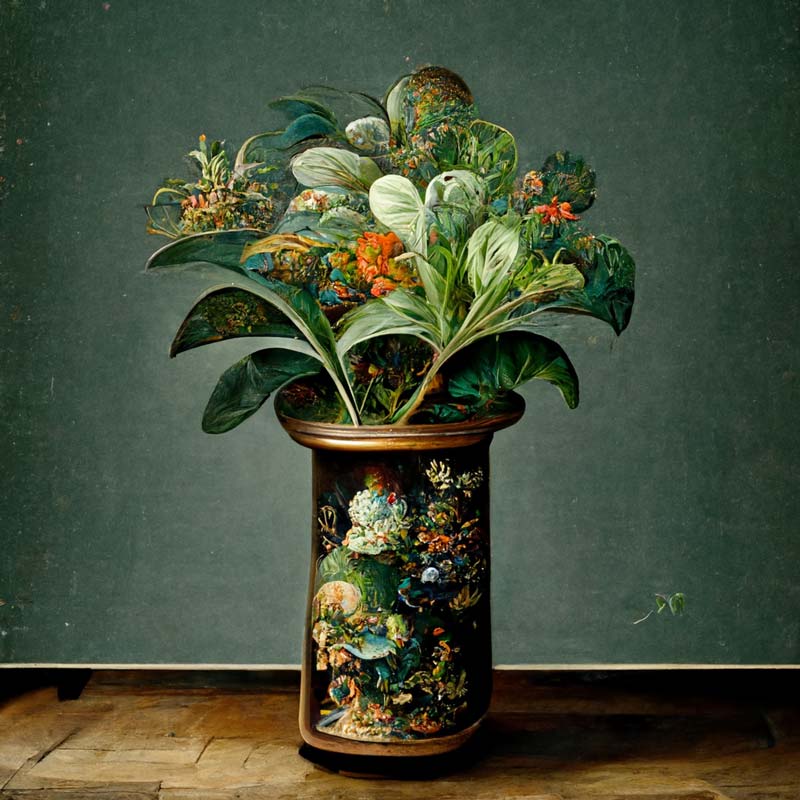 Houseplants in Pretty Vases 3