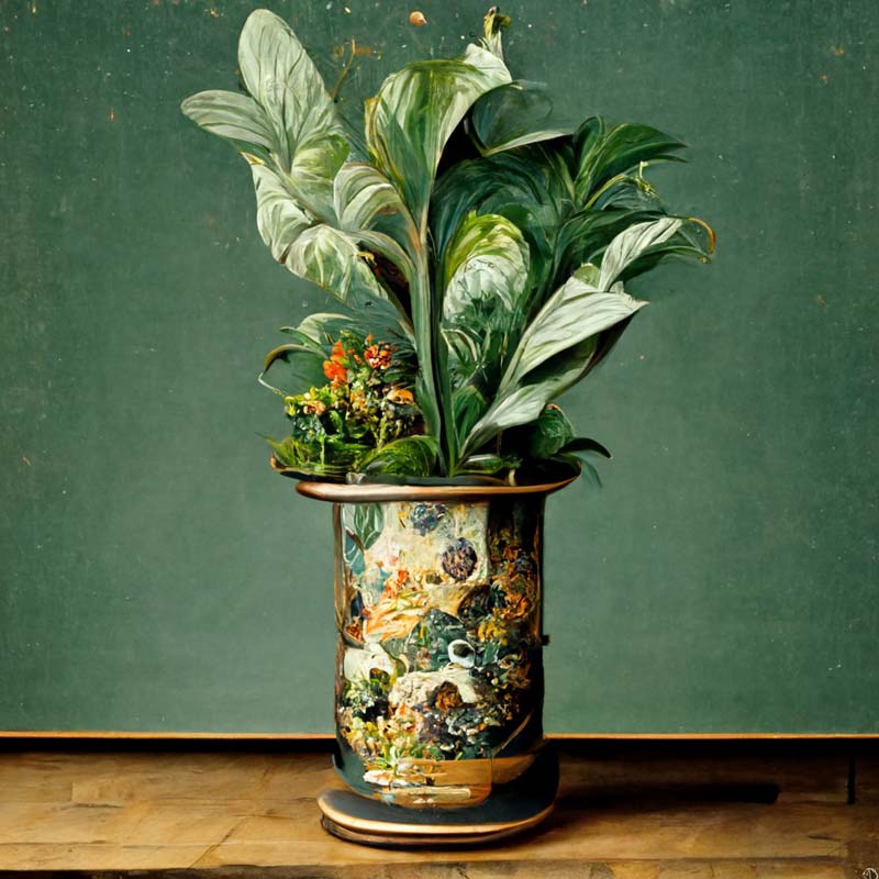Houseplants in Pretty Vases 2