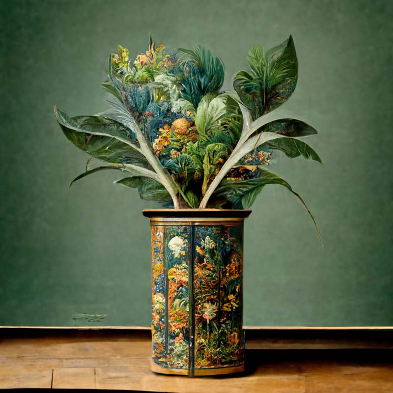 Houseplants in Pretty Vases 1
